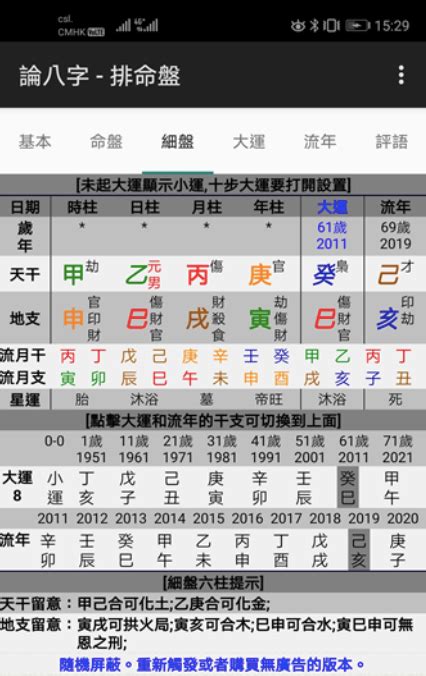 八字點睇|八字新手教學 怎樣看你的八字命盤 命盤上的資料都代。